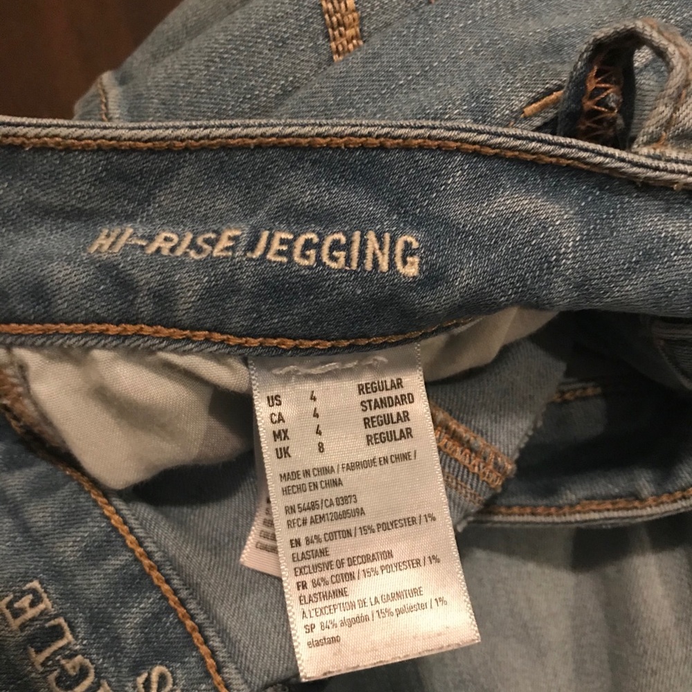 Light wash Hi-rise Jeggings